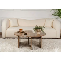 Moira soffbord Ø90 cm - Valnöt