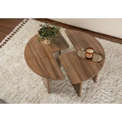 Moira soffbord Ø90 cm - Valnöt