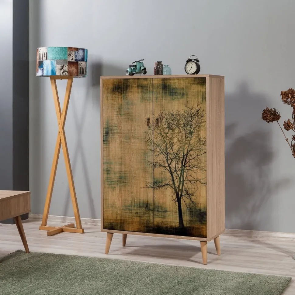 Multibox 729 skåp - Sonoma ek