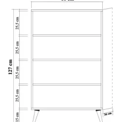Multibox 729 skåp - Sonoma ek