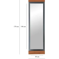 Murano golvspegel - Ek/fume + Glas och Kristallrengöring