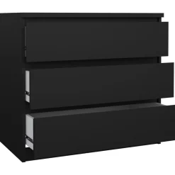 Naia byrå med 3 lådor - Svart