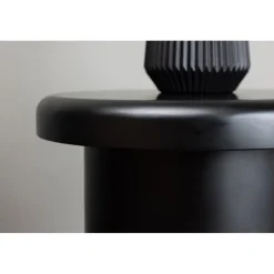 Namsos sidobord Ø40 cm - Svart