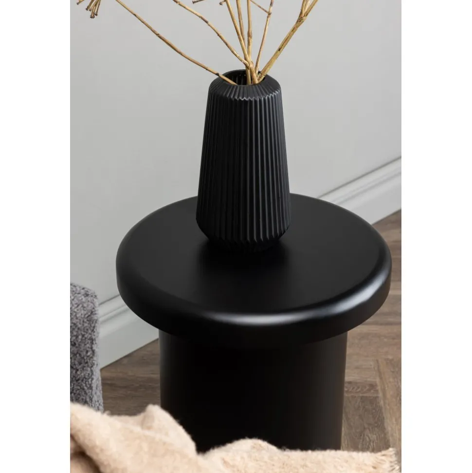 Namsos sidobord Ø40 cm - Svart