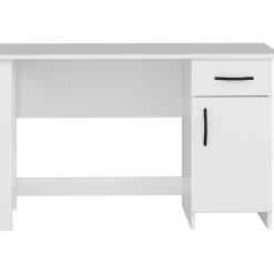 Natural skrivbord 120 x 60 cm - Vit