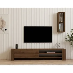 Naz TV-bänk - Valnöt