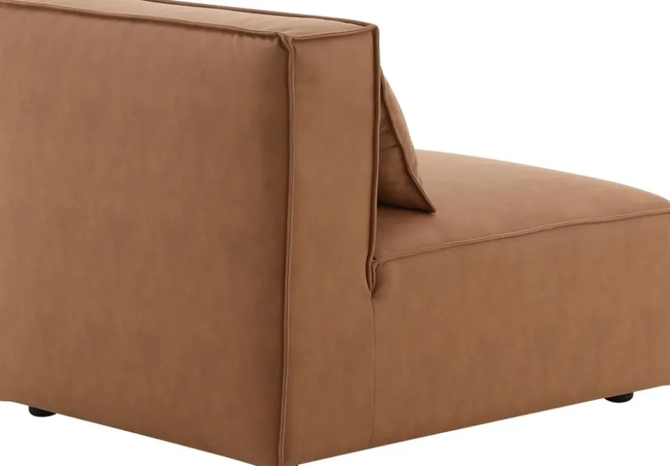 Nees modulsoffa i cognac combo 2 + Textilrengöring för möbler