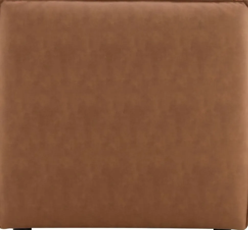 Nees modulsoffa i cognac combo 3 + Möbeltassar