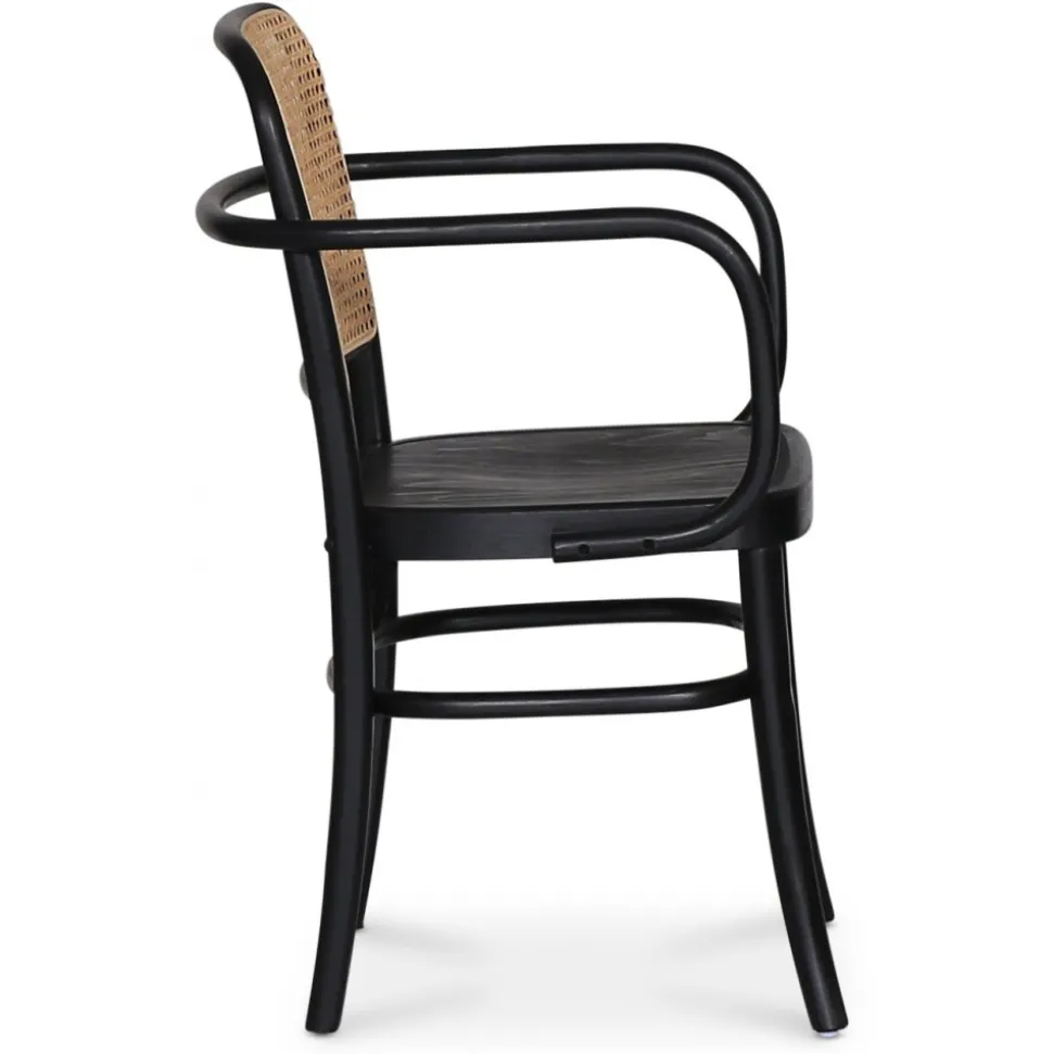 Nemis karmstol böjträ - Svart/rotting + Fläckborttagare för möbler