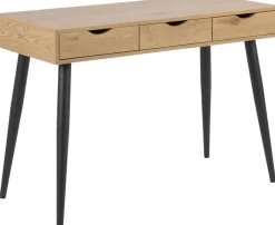 Neptun skrivbord 110x50 cm - Ekimitation/svart + Möbeltassar