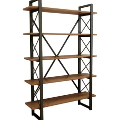 Nero bokhylla - Valnöt/svart