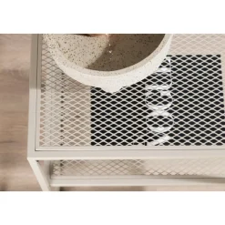 Netz sidobord 55 x 55 cm - Beige