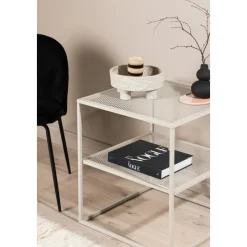 Netz sidobord 55 x 55 cm - Beige