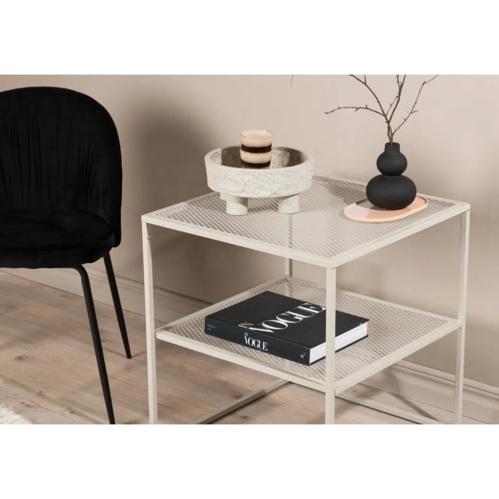 Netz sidobord 55 x 55 cm - Beige