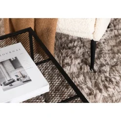 Netz soffbord 80 x 80 cm - Svart