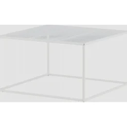 Netz soffbord 80 x 80 cm - Vit