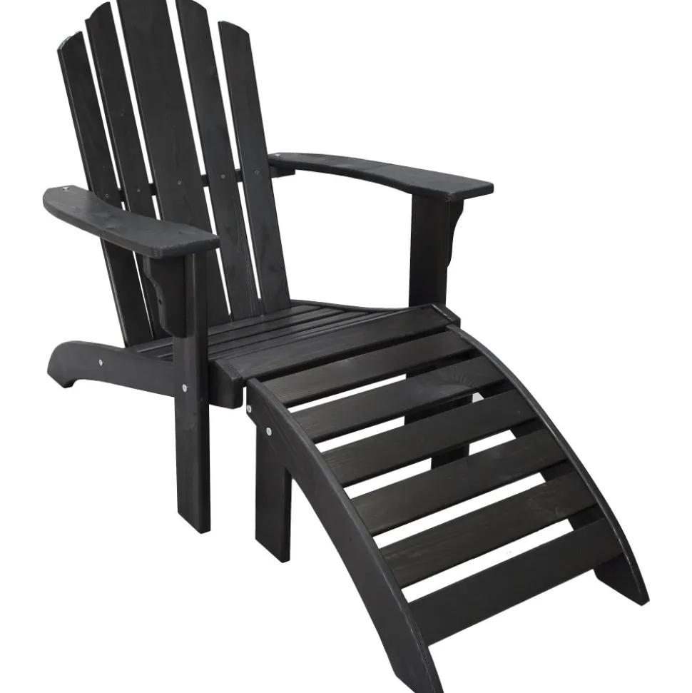 Newport däckstol - Svart + Rengöringsmedel för utemöbler