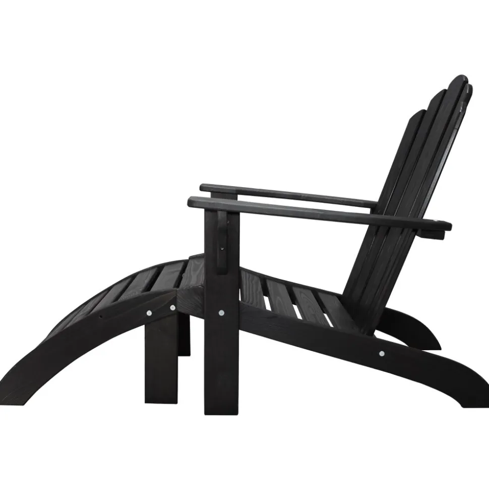 Newport däckstol - Svart + Textilskydd för utemöbler