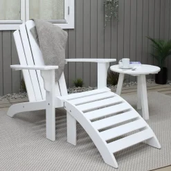 Newport däckstol - Vit