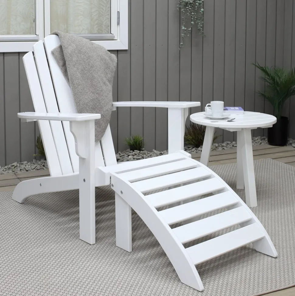 Newport däckstol - Vit + Fläckborttagare för möbler