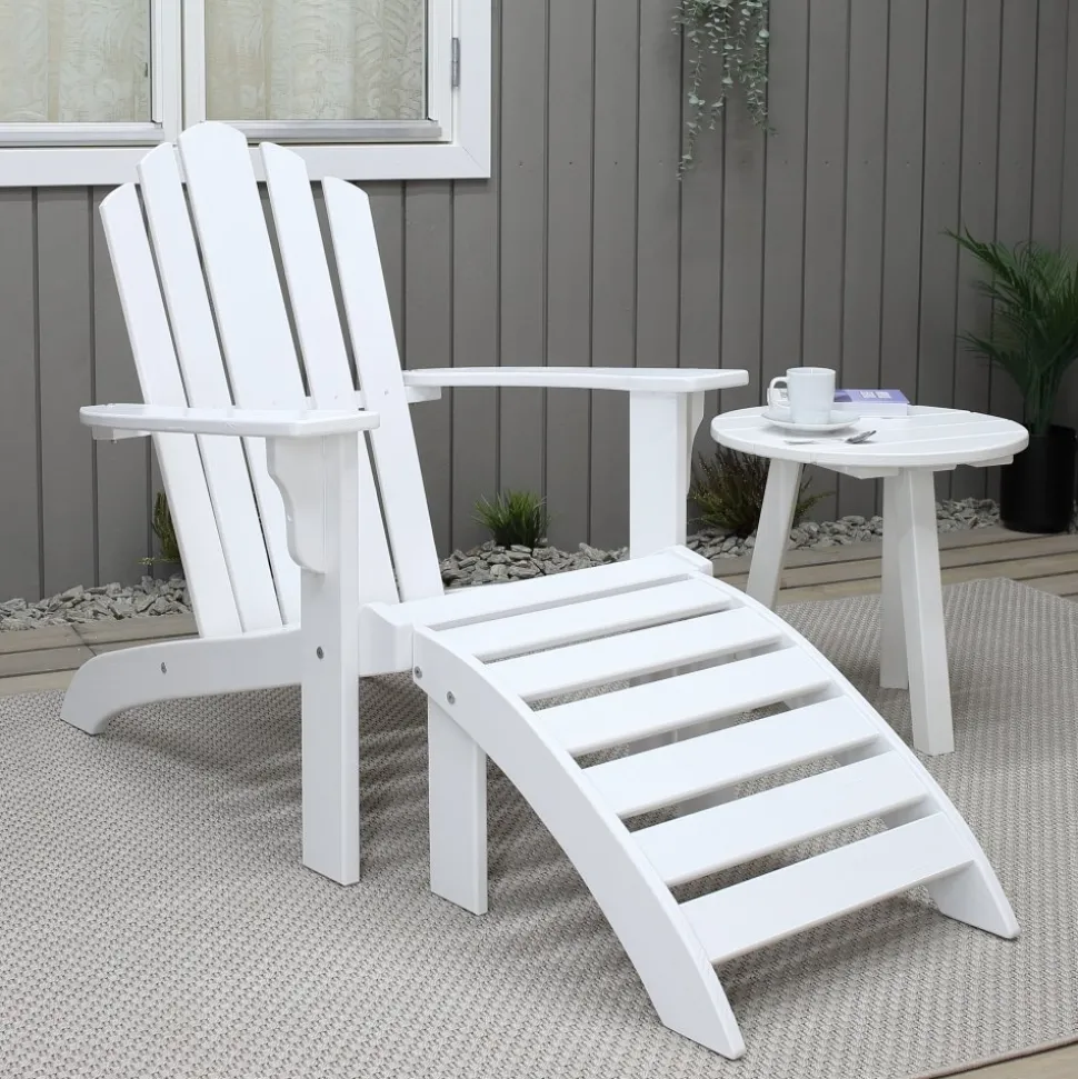 Newport däckstol - Vit + Fläckborttagare för möbler