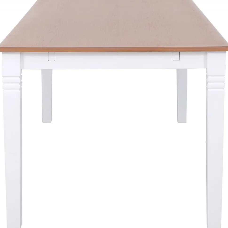 Nidingen matbord 180x90 cm - Vit / brunbetsad ekfanér