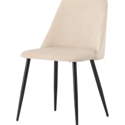 Night matstol - Beige sammet/svart