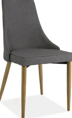 Nils matstol - Grå / Ek