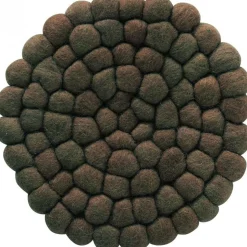 Nisha grytunderlägg Ø20 cm - Brun