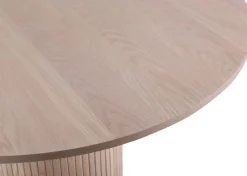 Nivå runt matbord i whitewash - runt bord Ø110 cm