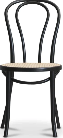 No 18 matstol med rottingsits - Valfri färg på stomme