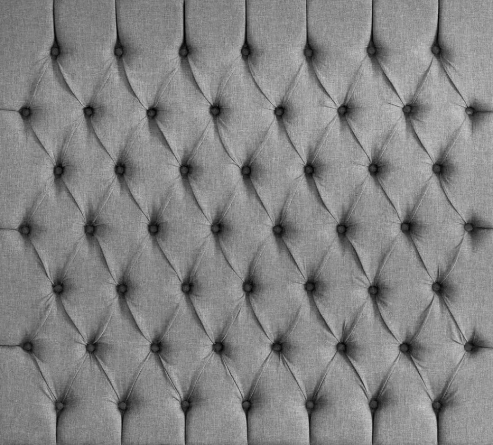 Nord sänggavel med knappar 180 x 90 cm - Svart