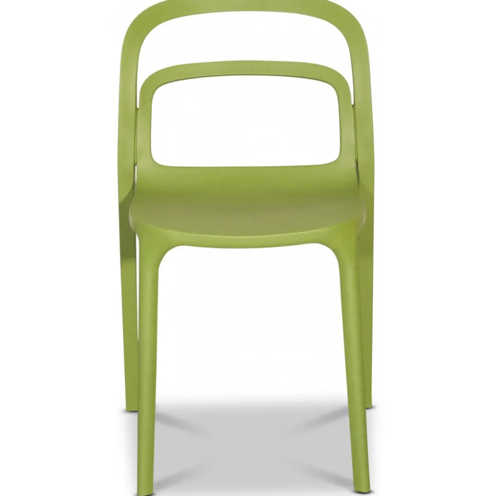 Nordanå stapelbar matstol i plast - Grön