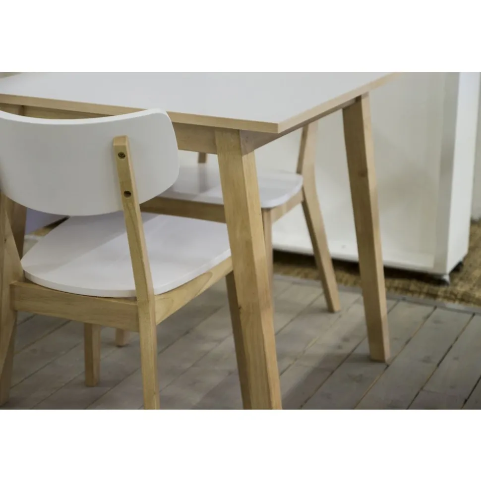 Nordkap stol - Vit/ljus ek