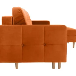 Noret bäddsoffa divansoffa - Orangeröd