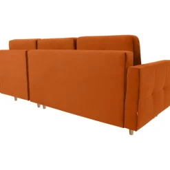 Noret bäddsoffa divansoffa - Orangeröd