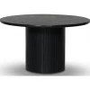 Nova soffbord Ø80 cm - Svart askfanér + Textilrengöring för möbler
