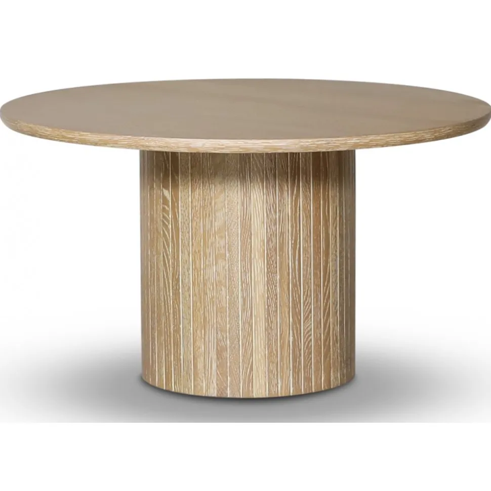 Nova soffbord Ø80 cm - Vitoljad ek