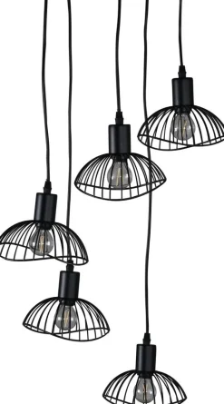 Nätthult taklampa 5 - Svart