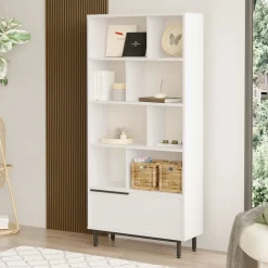 Ocean bokhylla - Vit