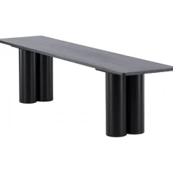 Olivia bänk 180 cm - Svart