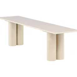 Olivia bänk 180 cm - Whitewash