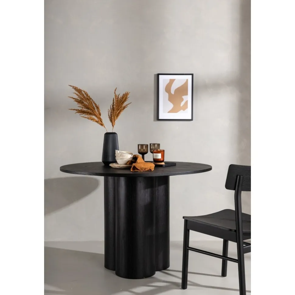 Olivia matbord Ø110 cm - Svart