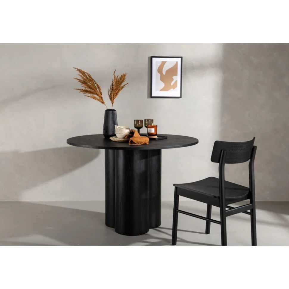 Olivia matbord Ø110 cm - Svart