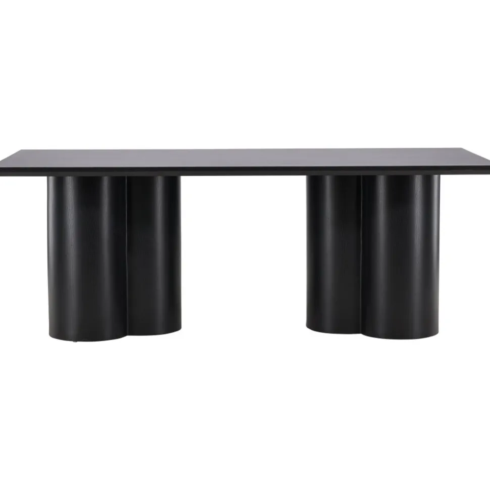 Olivia matbord 210X100 cm svartbetsat