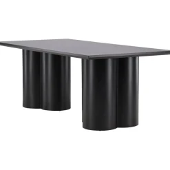 Olivia matbord 210X100 cm svartbetsat