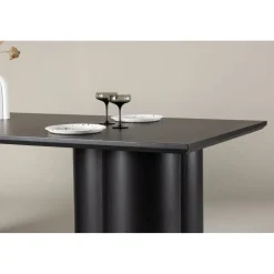 Olivia matbord 210X100 cm svartbetsat