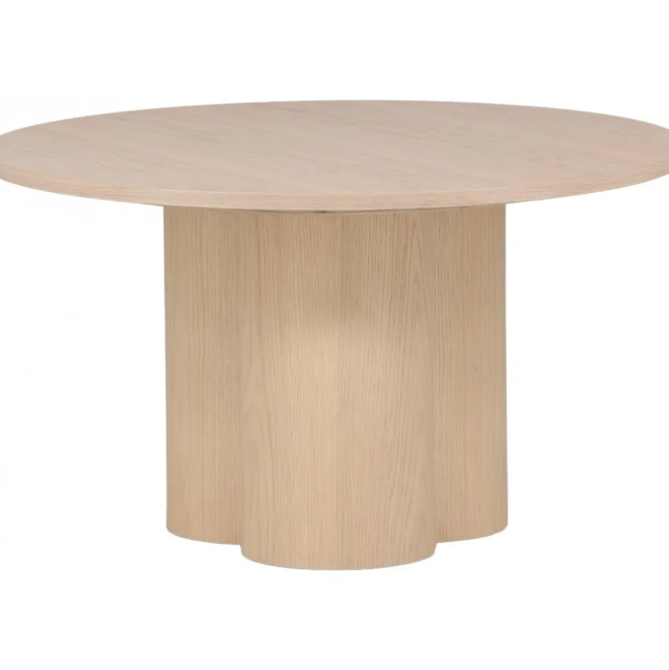 Olivia soffbord Ø80 cm - Whitewash