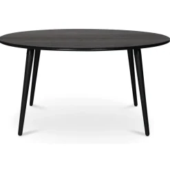 Omni runt matbord svartbetsad ek Ø150 cm + Textilrengöring för möbler