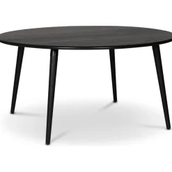 Omni runt matbord svartbetsad ek Ø150 cm